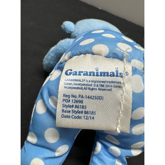 Blue Plush Polka Dot Stuffed Monkey Toy By Prestige Toy Corp & Garanimals - Picture 3 of 5